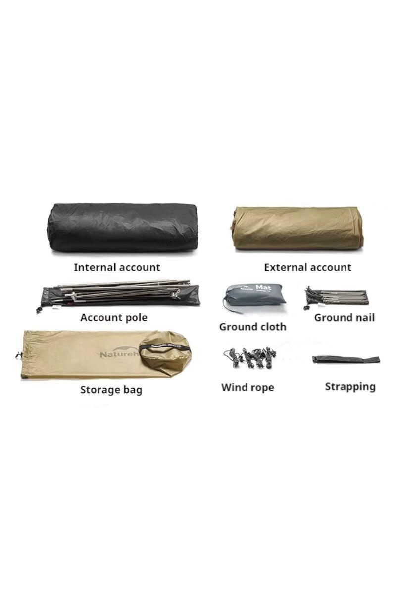 Tenda Trekking Mongar Ul 1 15D 1 Posto Khaki 3/5