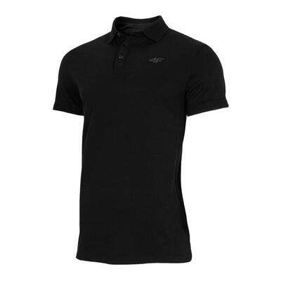 Heren h4z22 tsm355 poloshirt (zwart)