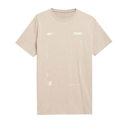 Camiseta Logotipo para Hombre Beige