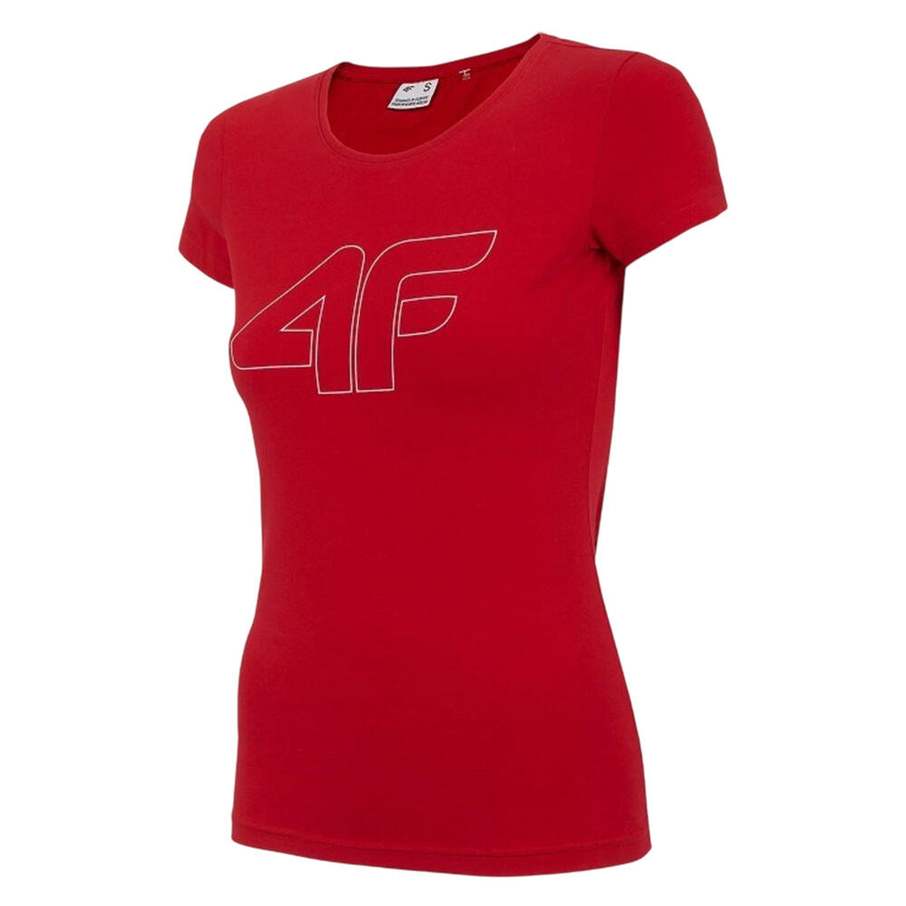 4F T-Shirt H4L22TSD353 Mulher Vermelho