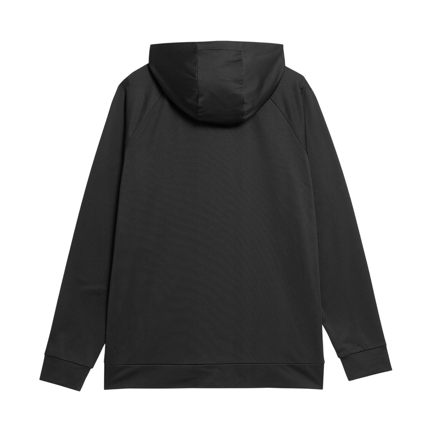 Felpa Con Cappuccio E Zip Intera Uomo 4F M209 Nero 3/4