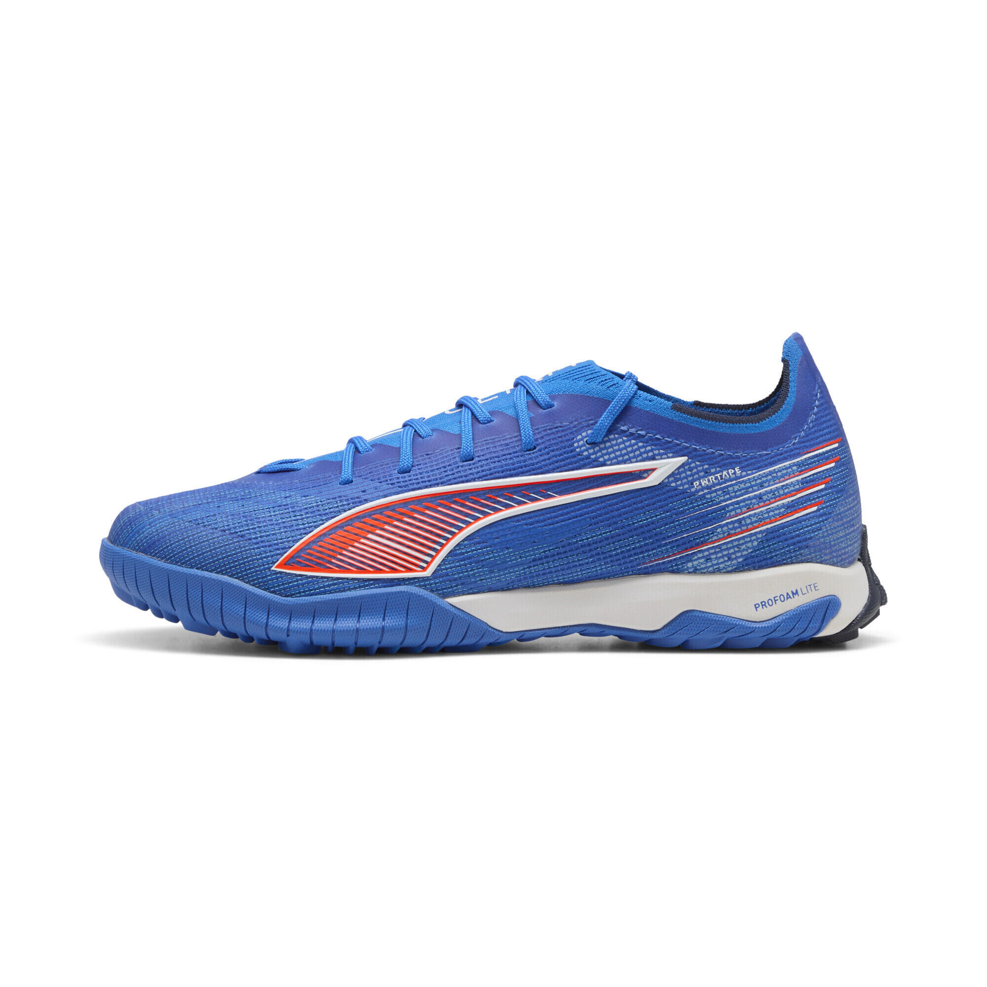 ULTRA 6 PRO CAGE TT Fußballschuhe Erwachsene PUMA Ultra Blue White Glowing Red 3/6