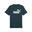Tricou fitness bărbați logo guler rotund Ess No. 1 Logo Tee S, albastru PUMA