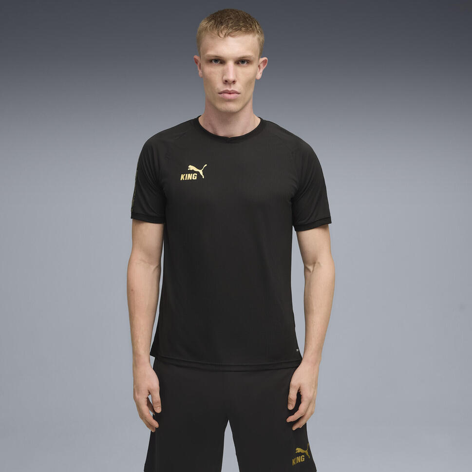 Męska koszulka piłkarska KINGtouch PUMA Black Gold