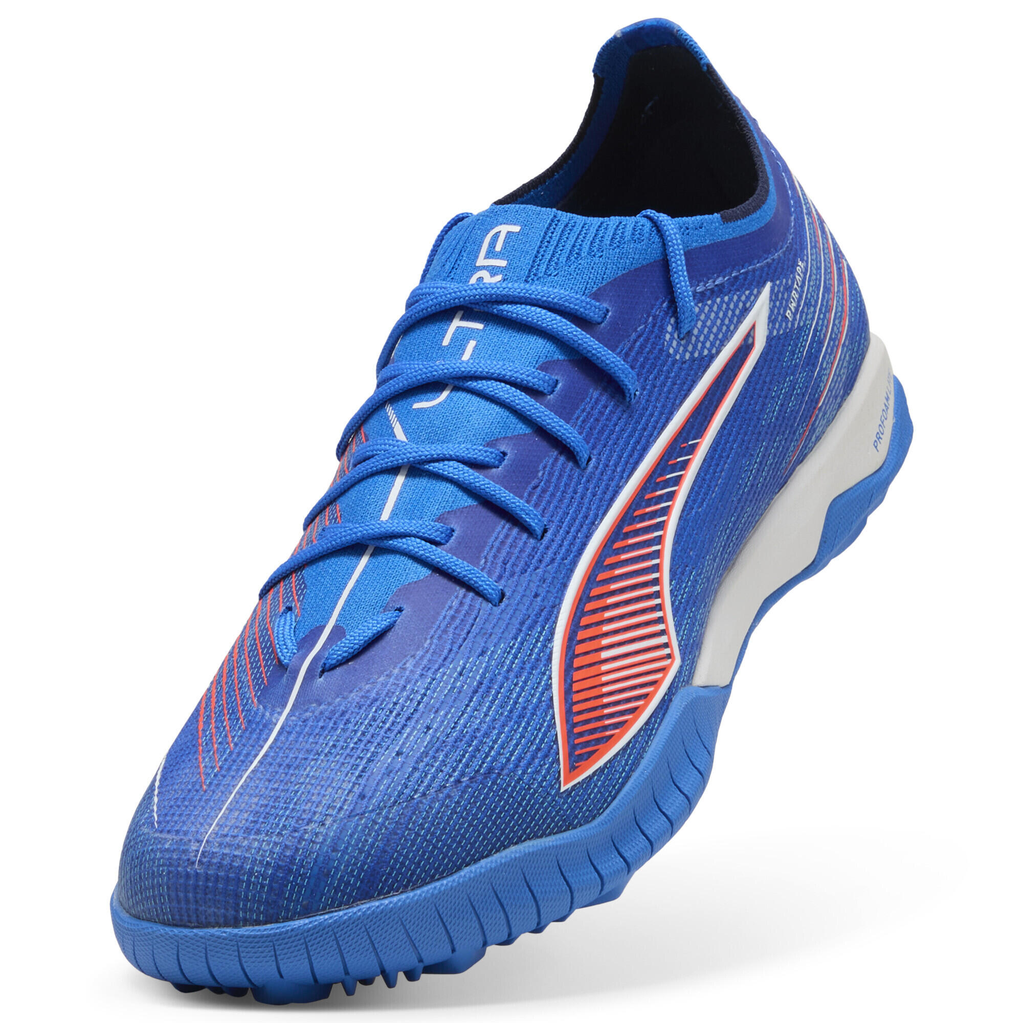 ULTRA 6 PRO CAGE TT Fußballschuhe Erwachsene PUMA Ultra Blue White Glowing Red 6/6