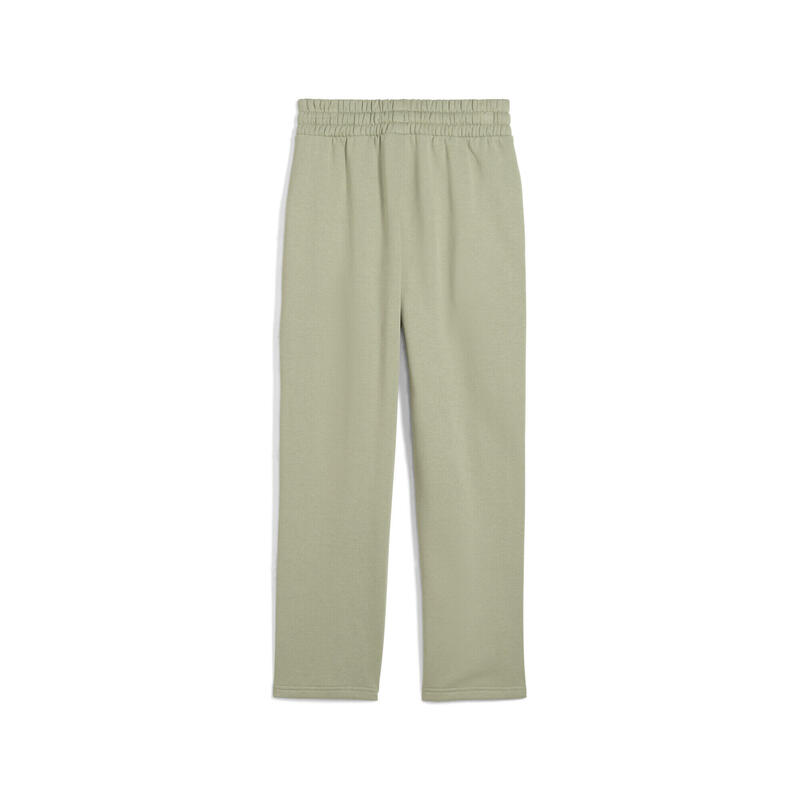 Młodzieżowe spodnie dresowe Essentials Tape o luźnym kroju PUMA Lux Army Green