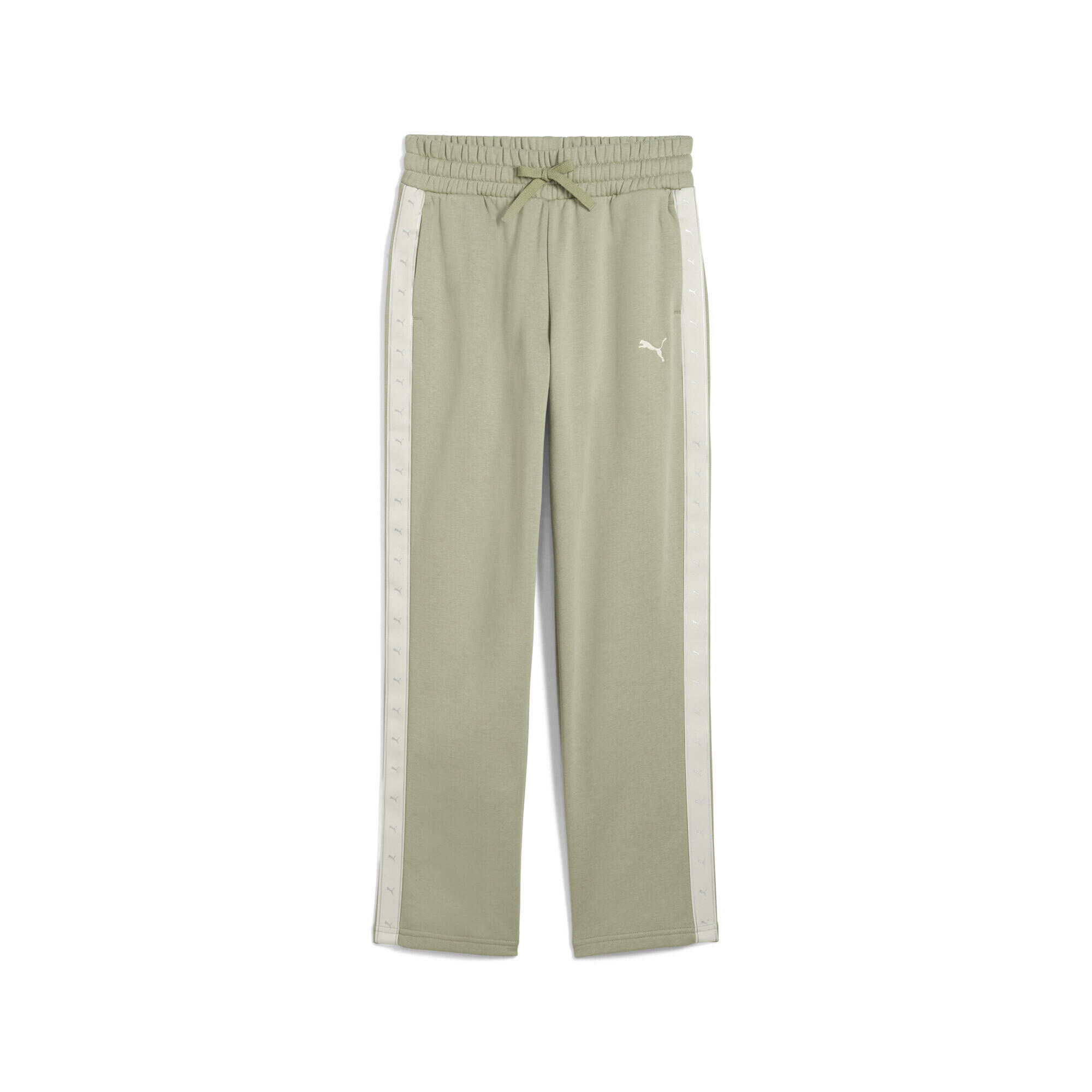Młodzieżowe spodnie dresowe Essentials Tape o luźnym kroju PUMA Lux Army Green