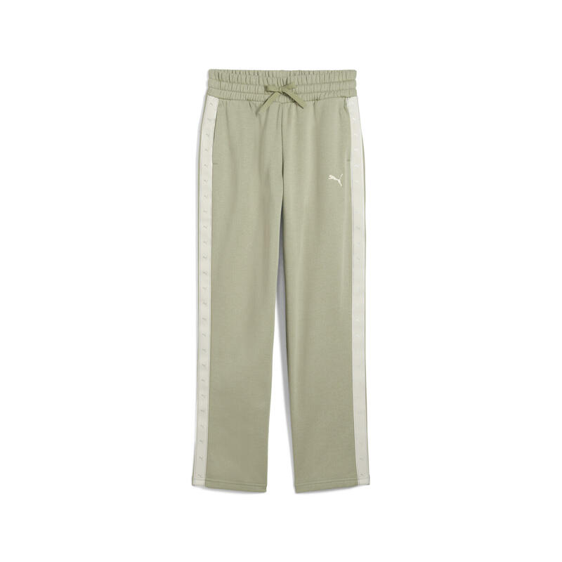 Młodzieżowe spodnie dresowe Essentials Tape o luźnym kroju PUMA Lux Army Green