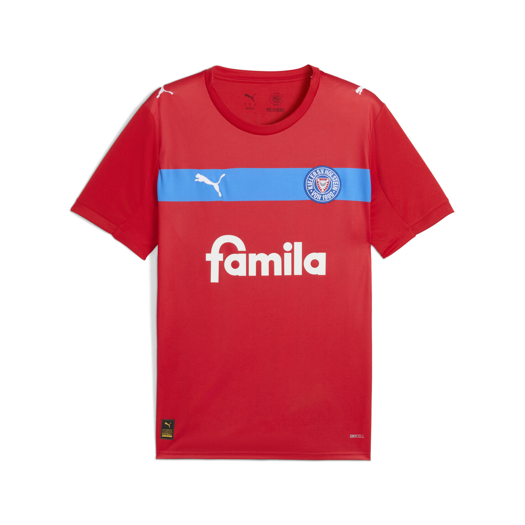 PUMA Maglia gara Away Holstein Kiel 25/26 da uomo PUMA Red Ignite Blue White