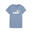 Tricou femei ESS METALLIC No. 1, Negru PUMA Cool Blue Metallic Silver