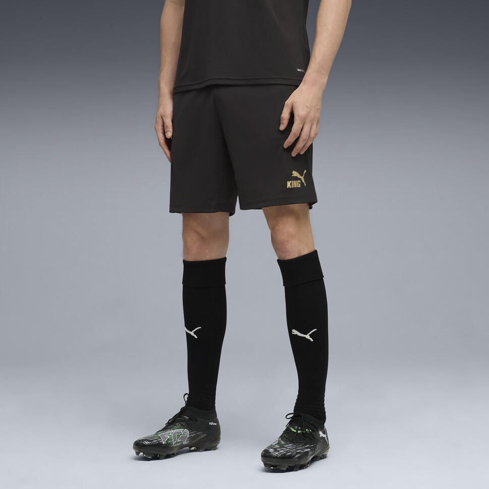 Męskie szorty piłkarskie KINGtouch PUMA Black Gold