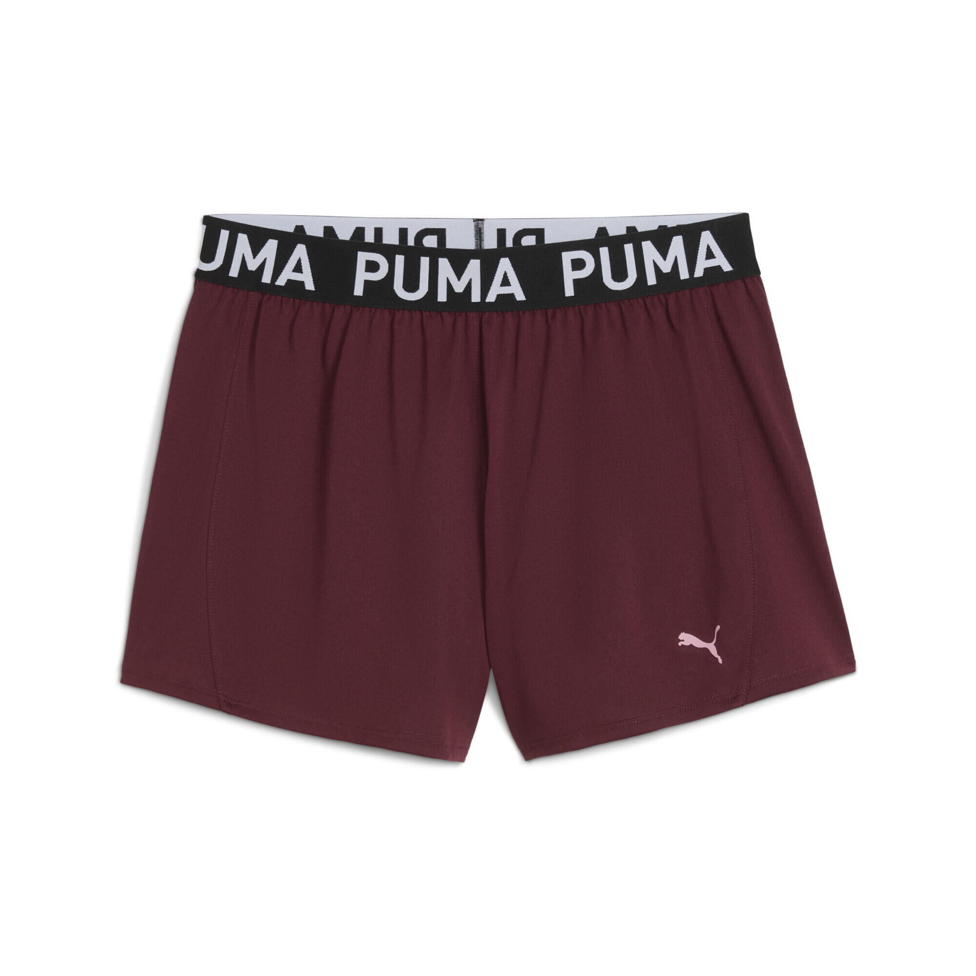 Puma - Short 3" En Maille Puma Strong Femme Puma - Short - Bordeaux|rose|rouge - Decathlon