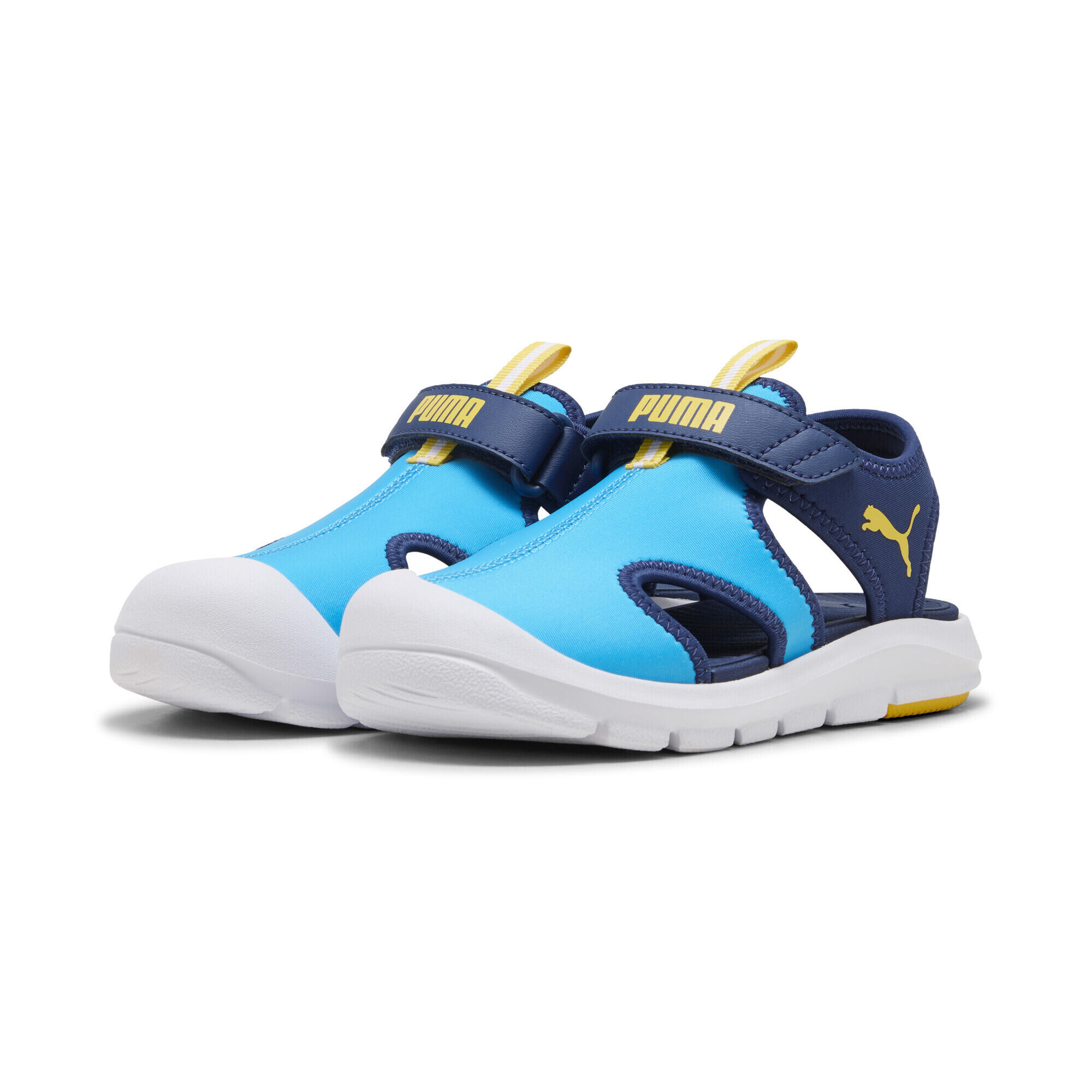 PUMA Fun Racer Sandalen Kinder PUMA Speed Blue Pelé Yellow