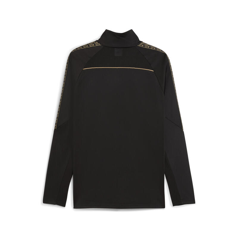 Męska bluza piłkarska KINGtouch z zamkiem 1/4 PUMA Black Gold
