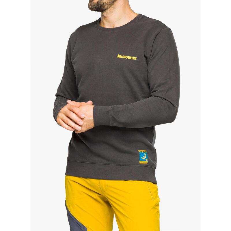 Bluza bez kaptura męska La Sportiva Climbing on the Moon Sweatshirt