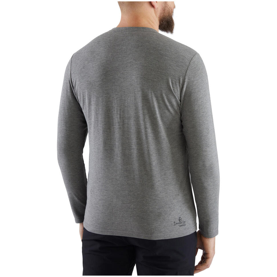 Koszulka longsleeve męska Viking Teres z przędzy bambusowej i wełny Merino