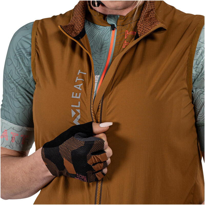 Gilet léger et coupe-vent MTB Endurance 2.0 Marron Femme
