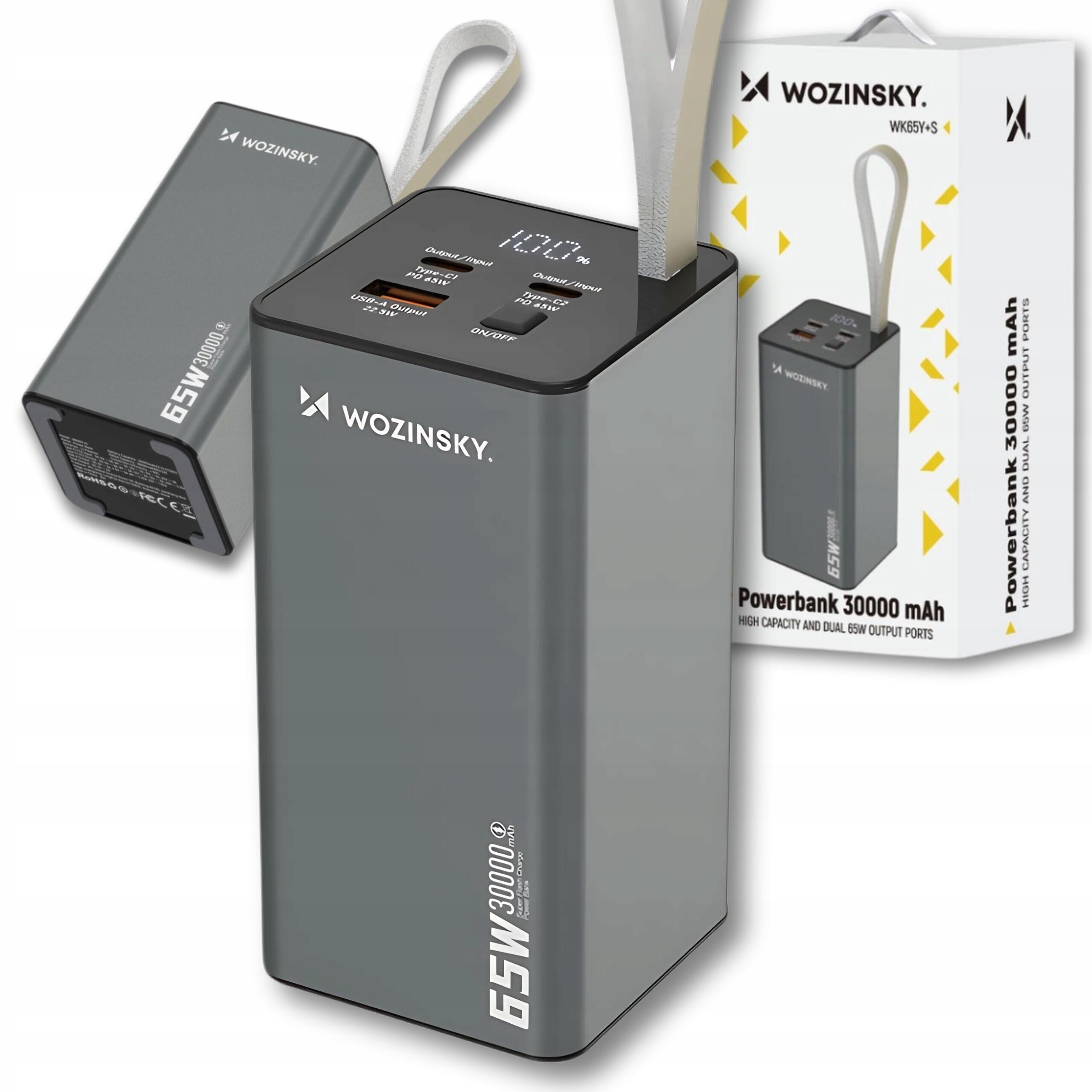POWERBANK WOZINSKY 30000 mAh 2xUSB-C 65W 6/6