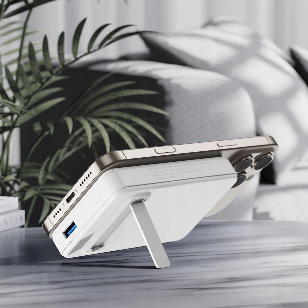 POWERBANK WOZINSKY 10000 mAh MAGSAFE INDUKCYJNY QI2 CERTYFIKOWANY 22,5W PD 5/7