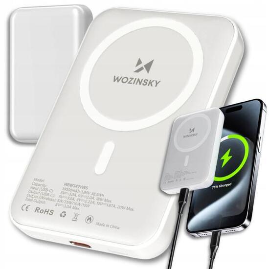 POWERBANK 10000mAh WOZINSKY INDUKCYJNY QI