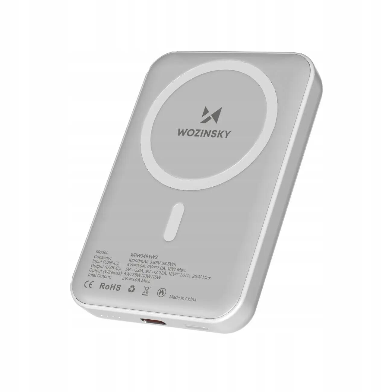 POWERBANK 10000mAh WOZINSKY  INDUKCYJNY QI 2/7