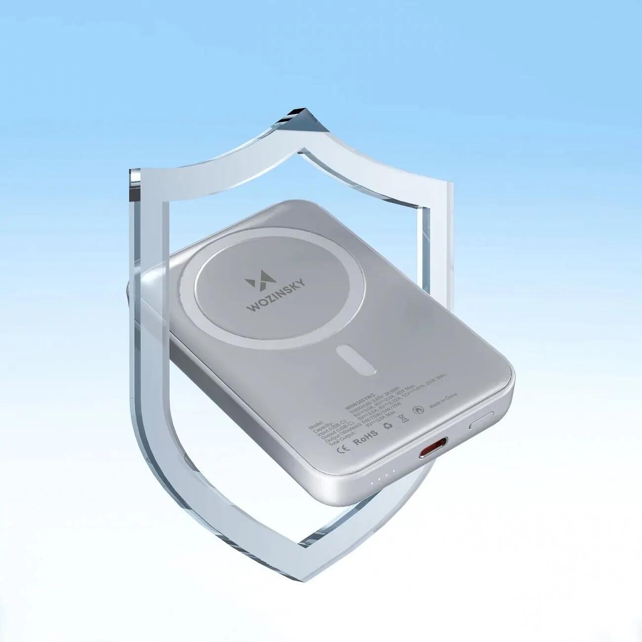 POWERBANK 10000mAh WOZINSKY  INDUKCYJNY QI 5/7