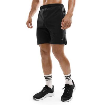 Heren fitness korte sportbroek stellar zwart