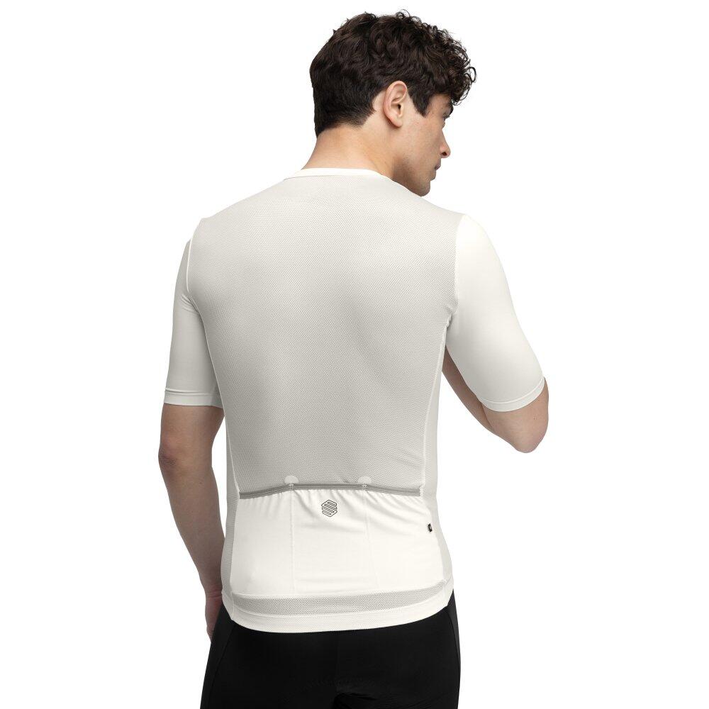 Maillot vélo manches courtes homme Cyclisme Core Rim Drive Blanc 2/8
