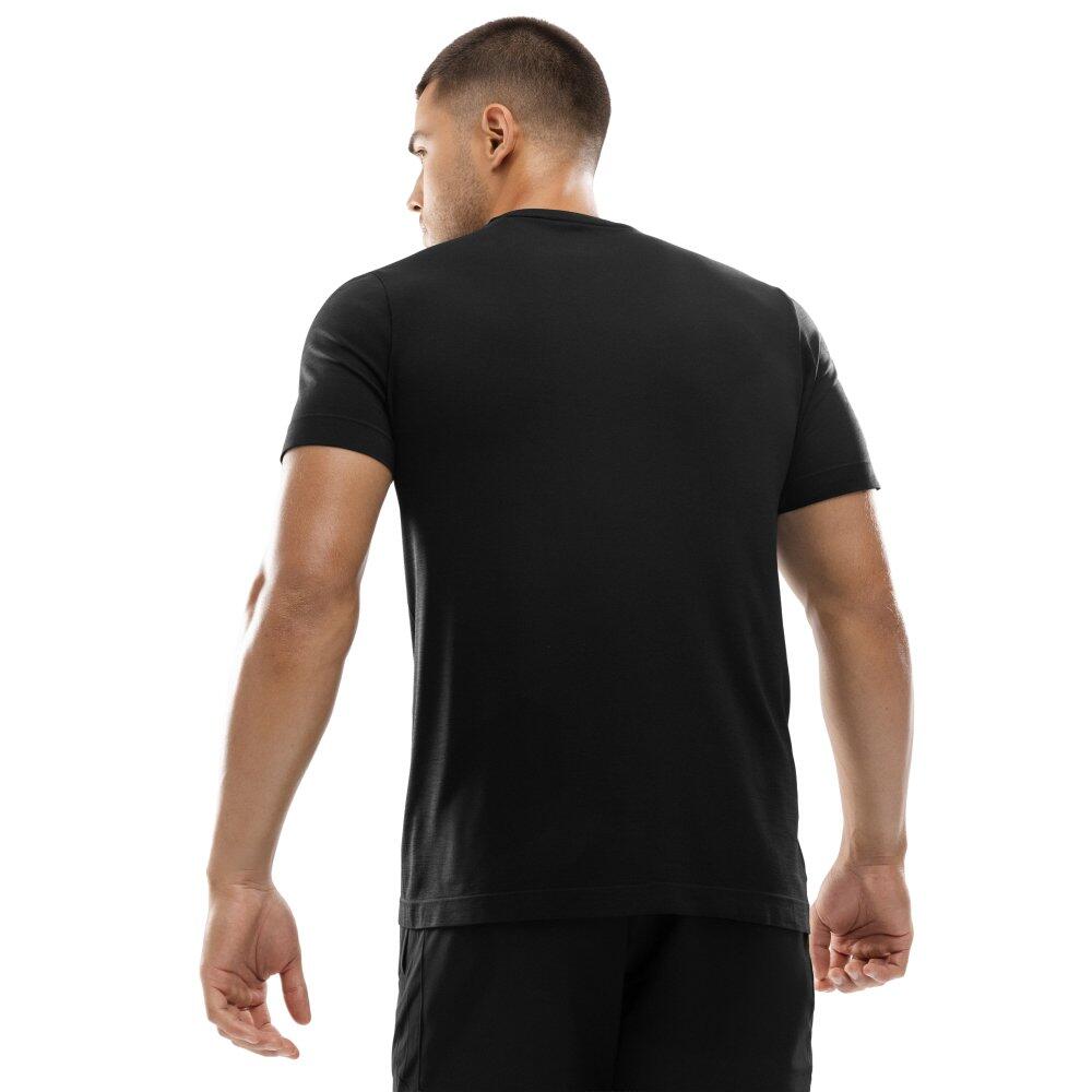 Maglietta da allenamento a maniche corte da uomo Fitness Conquer Nero 2/7
