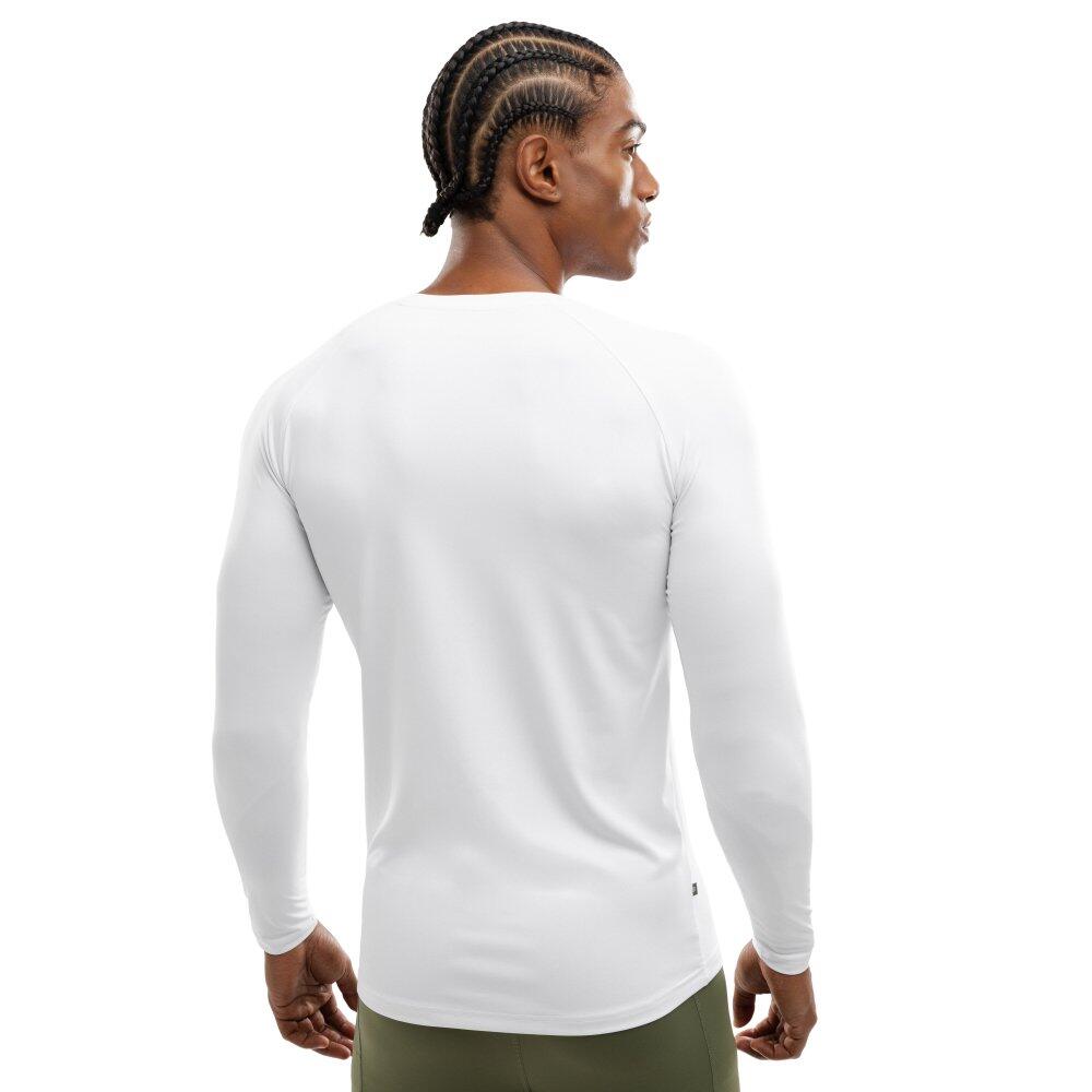 Maglietta da allenamento a maniche lunghe da uomo Fitness Air Bianco 2/7