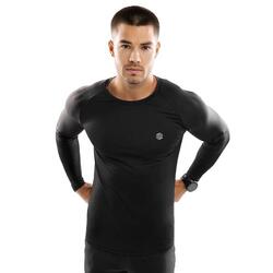 T-shirt fitness manches longues homme Key Noir