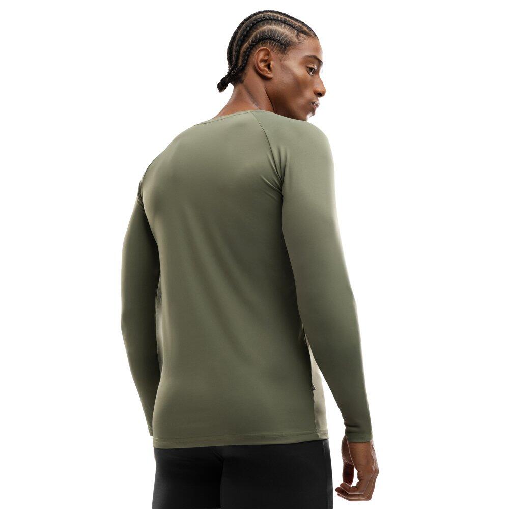 T-shirt fitness manches longues homme Wild Vert 2/7