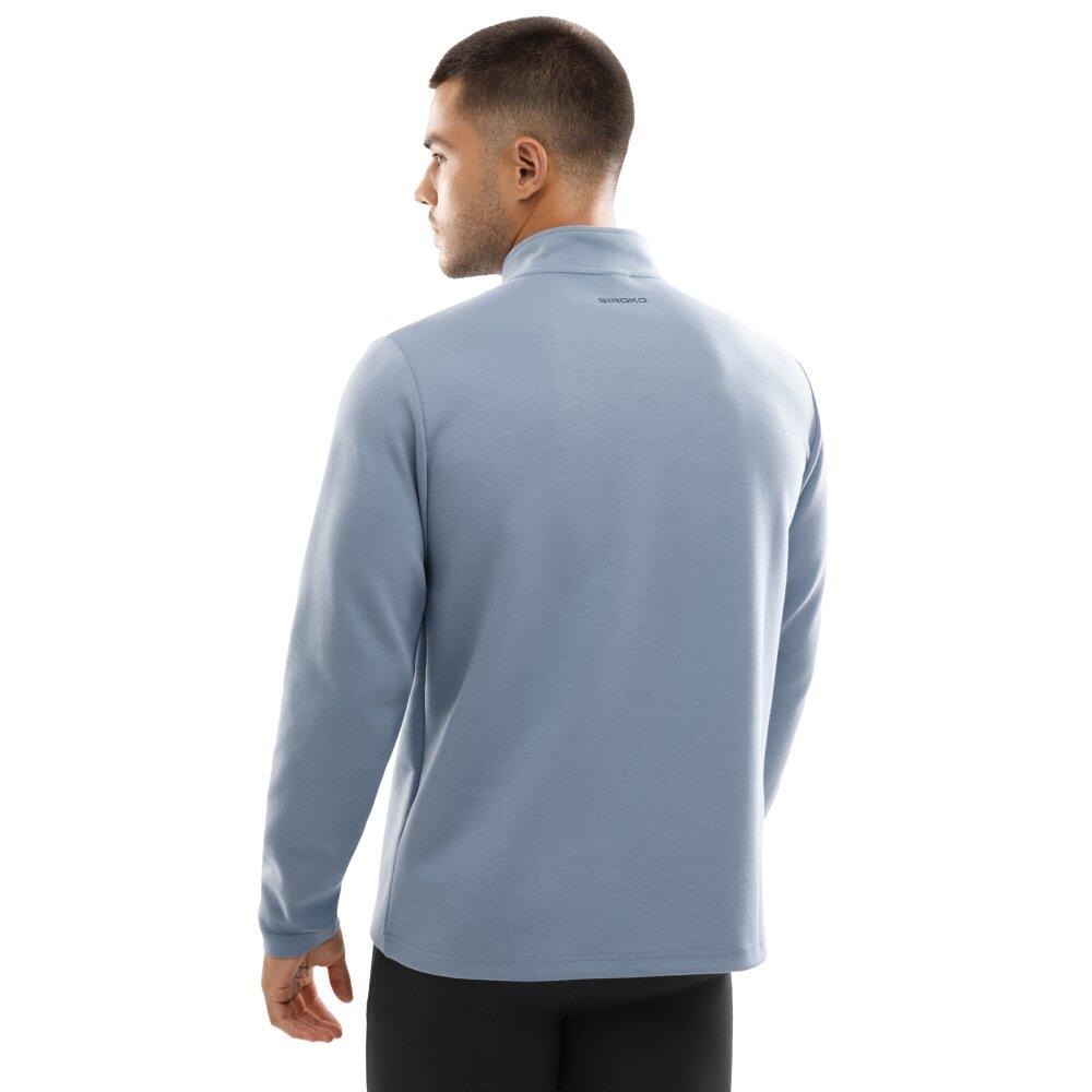 Felpa da allenamento da uomo con mezza zip Fitness Blur Blu 2/7
