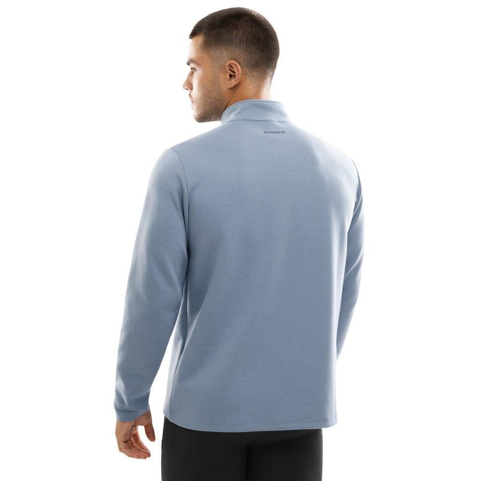 Męska bluza treningowa z suwakiem pod szyją Fitness Siroko Blur