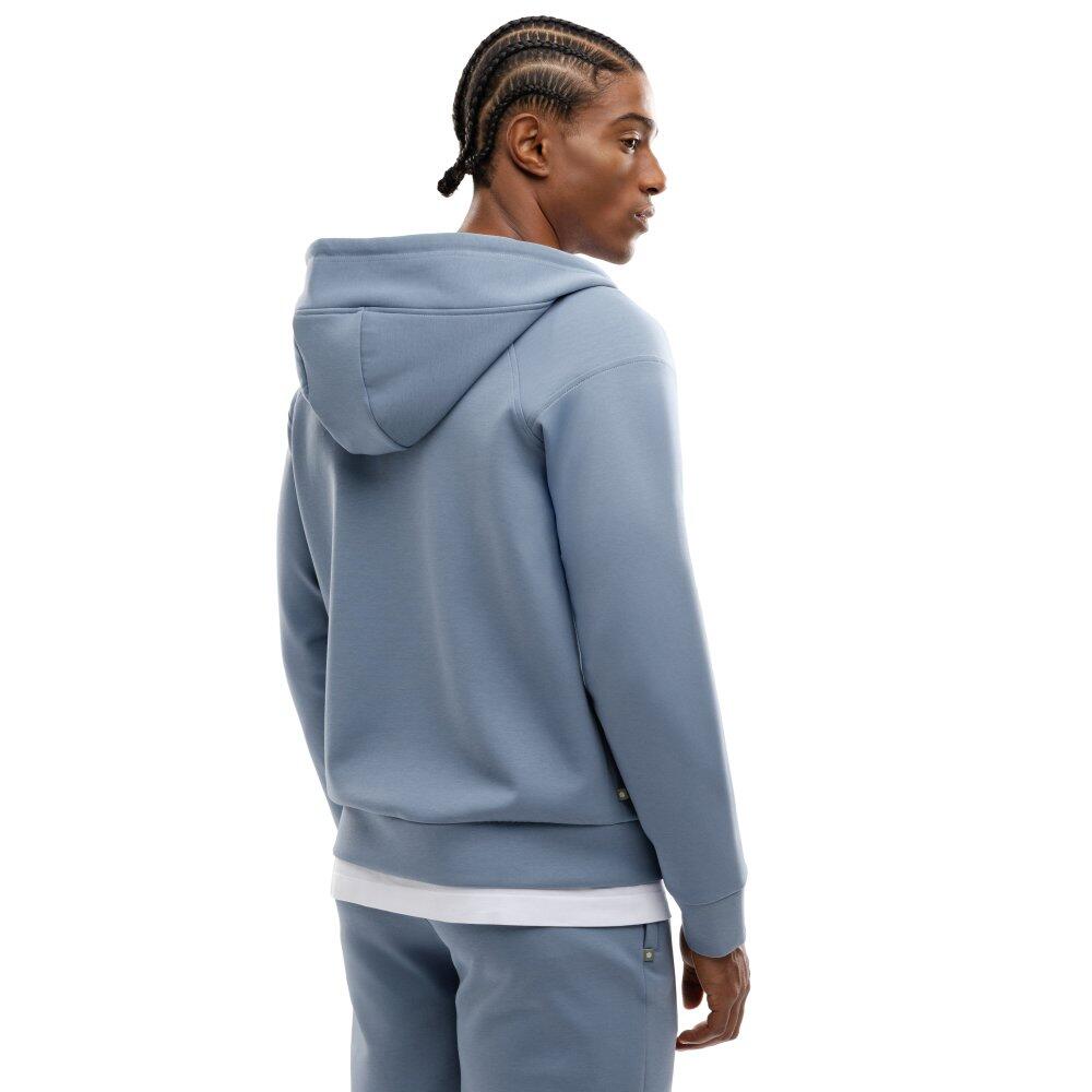 Sweat à capuche fitness zippé homme Surpass Bleu 2/7