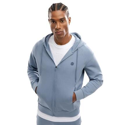 Sweat à capuche fitness zippé homme Surpass Bleu