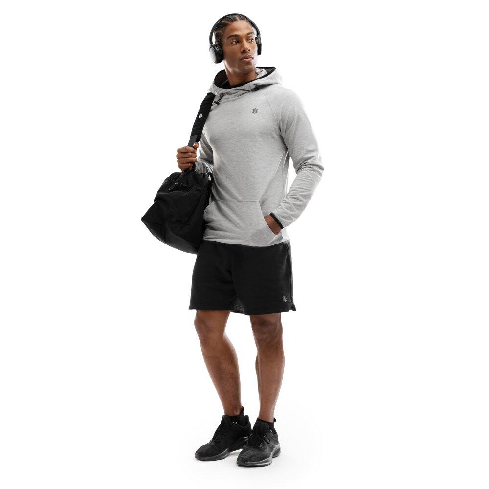 Sweat à capuche fitness homme Challenger Gris Nacré 3/8