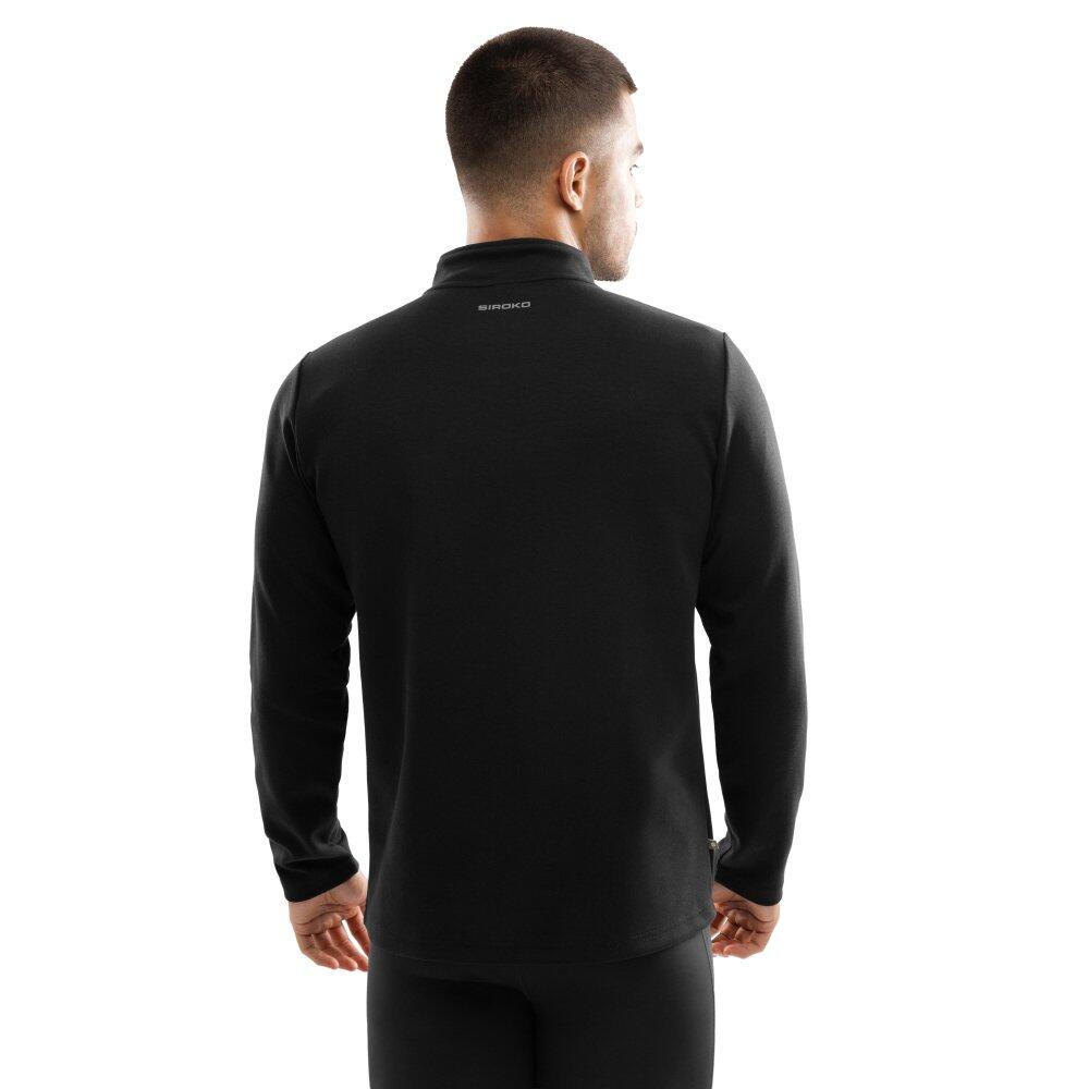 Pull fitness demi-zip homme Inter Noir 2/7