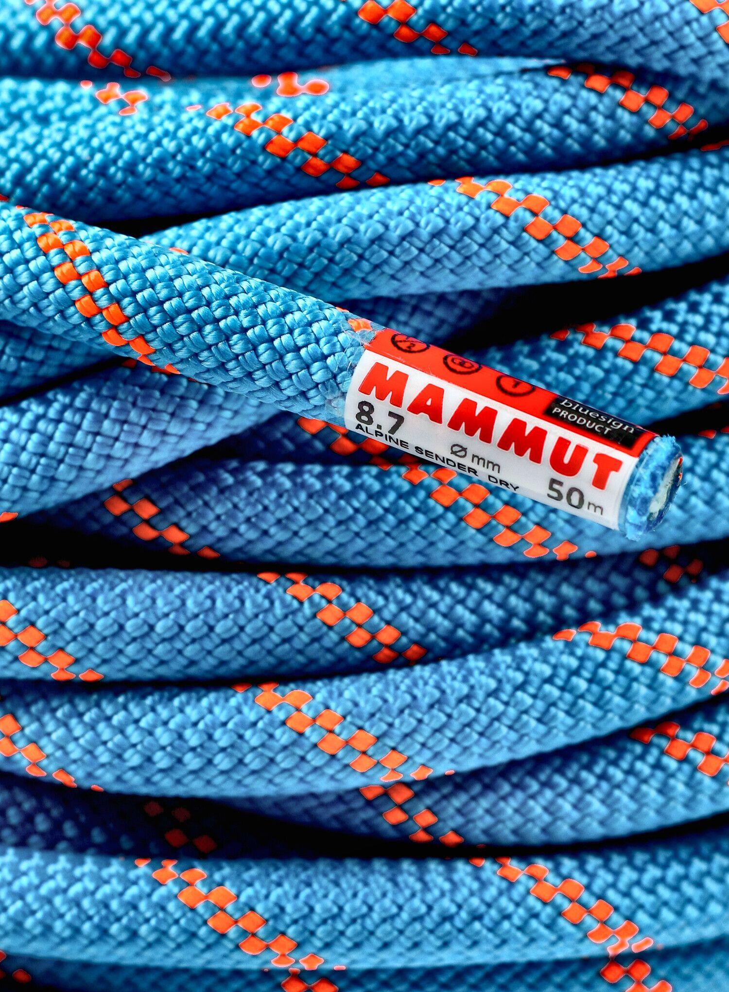 Triple Freshmen Rope Alpine Sender Dry Triple-Rated Rope 8.7 mm x 50m - Blue | Decathlon