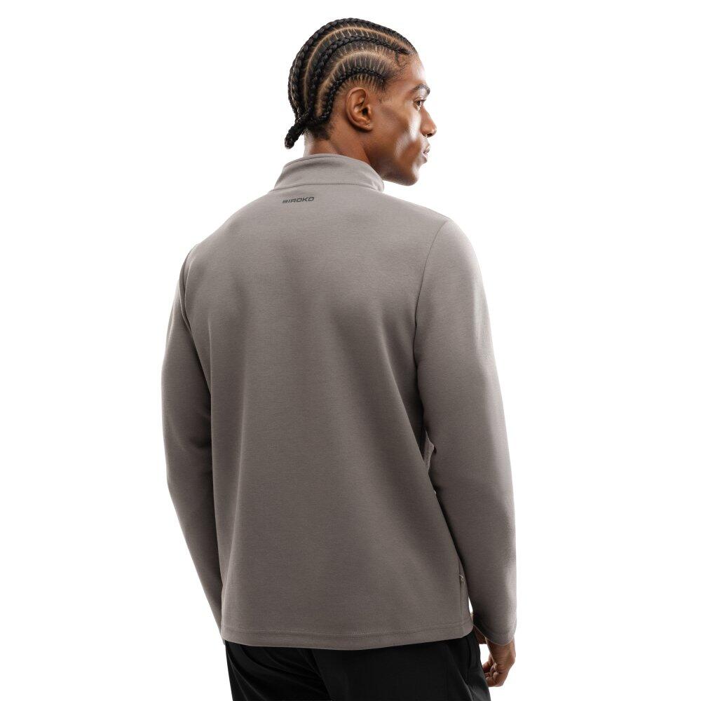 Felpa da allenamento da uomo con mezza zip Fitness Troop Grigio 2/7