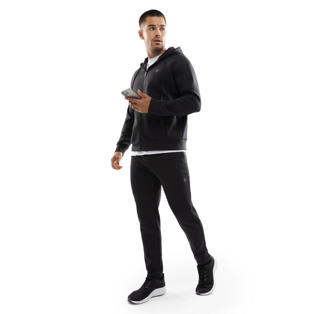 Sweat à capuche fitness zippé homme Intrepid Noir 3/7