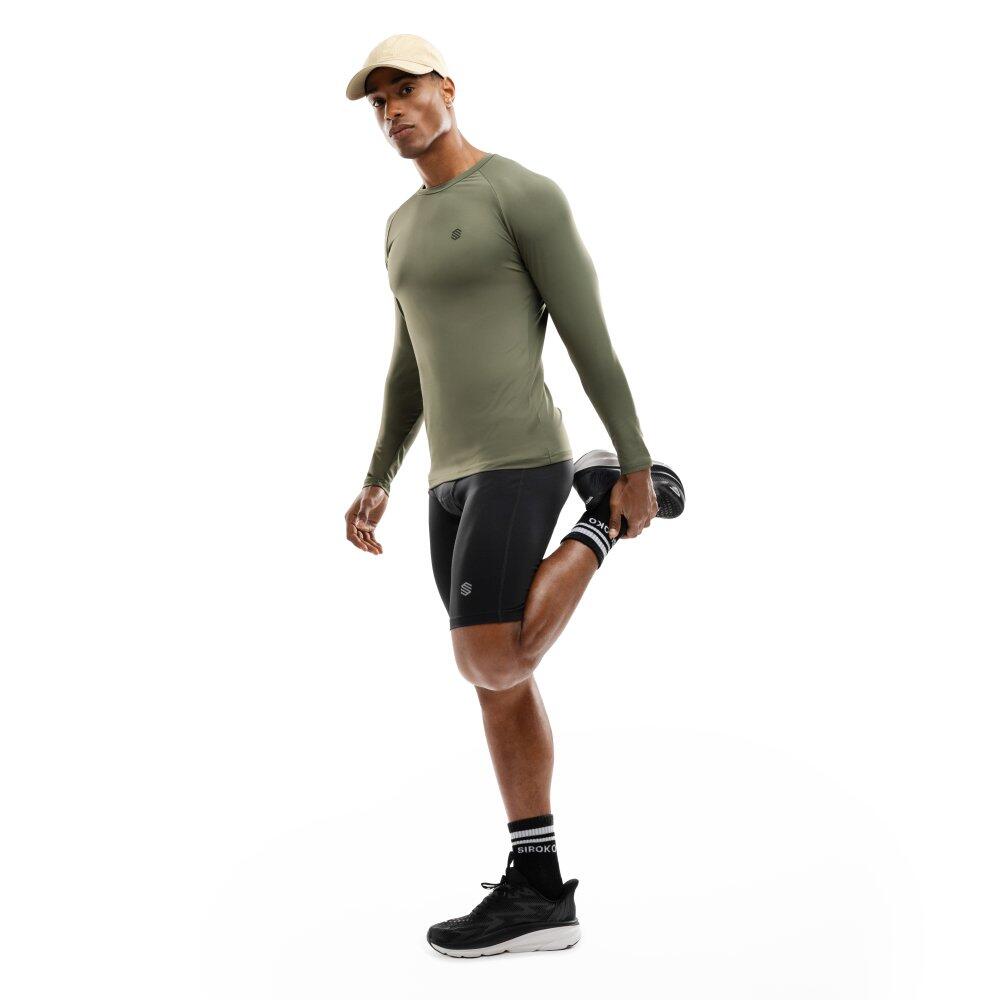 T-shirt fitness manches longues homme Wild Vert 3/7