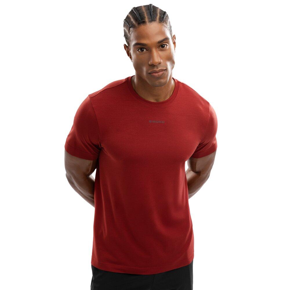 Siroko - T-shirt Fitness Manches Courtes Homme Camargue Rouge - T-shirt Manches Courtes - Rouge - Decathlon