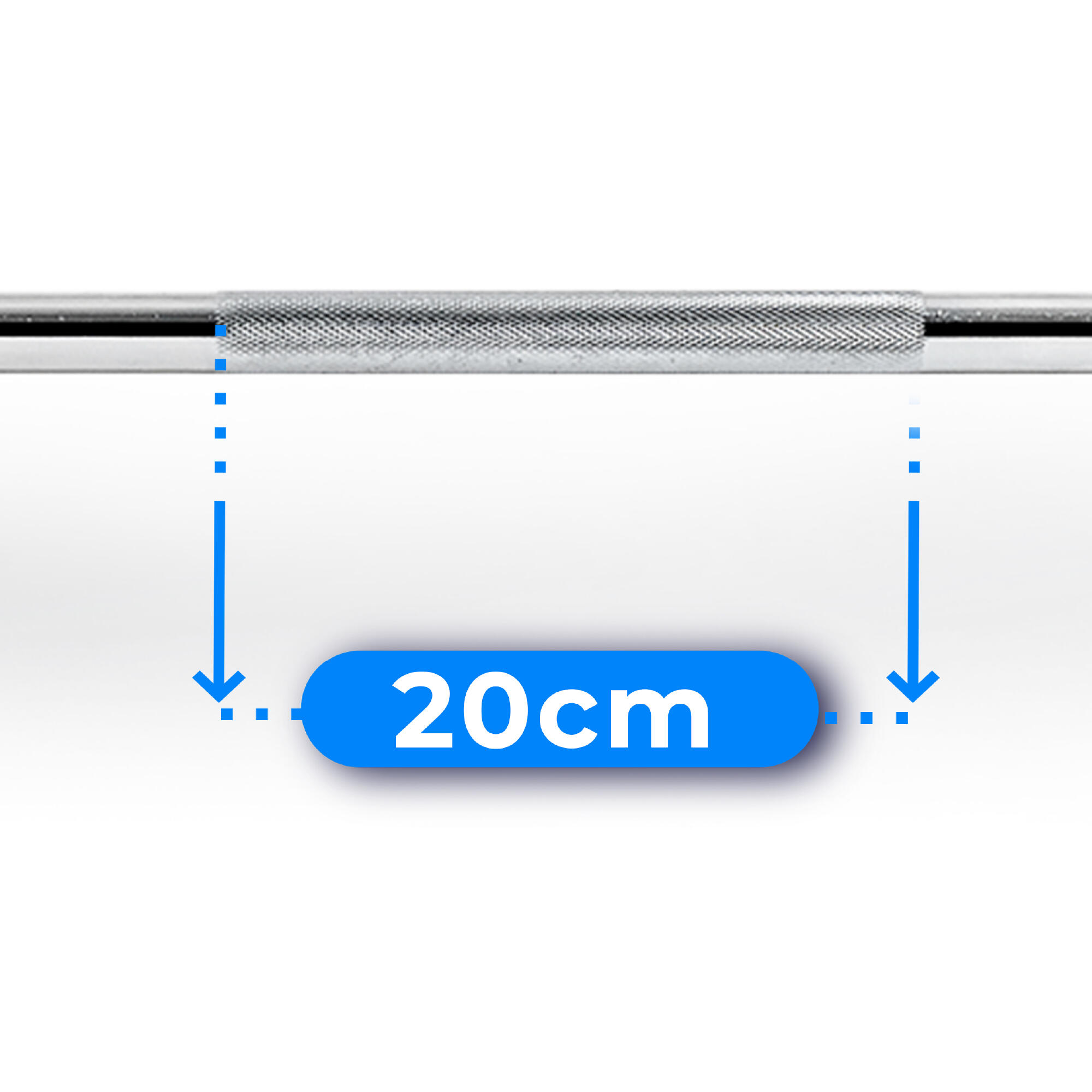 Barre droite vissée 150 cm Thunder 30 mm pinces 5/8