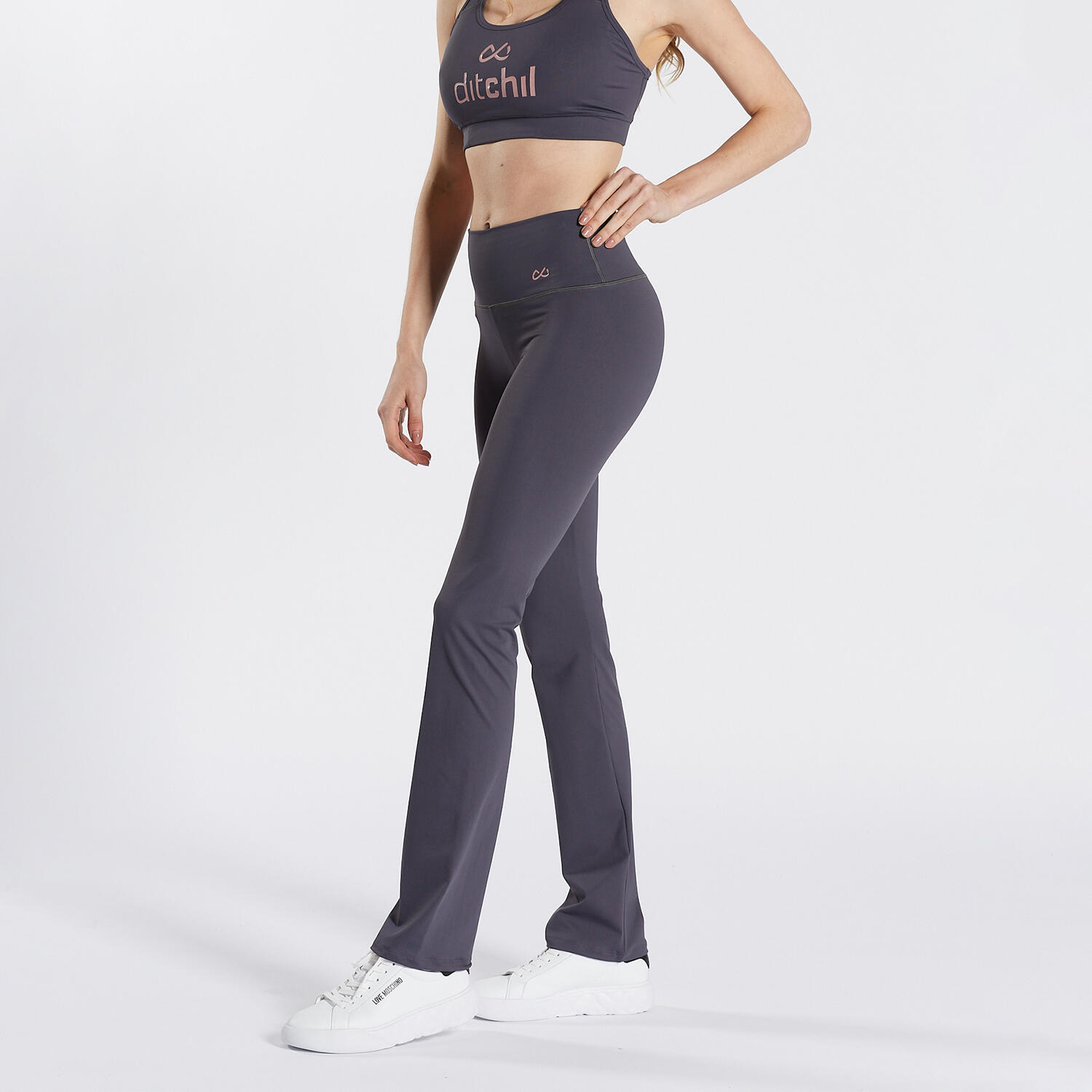 Ditchil - Legging Ditchil Comfy Regular Femme Gris - Legging - Gris - Decathlon