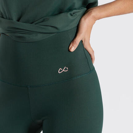 DITCHIL Legging Capri femme vert foncé