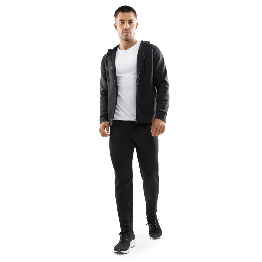 Heren Fitness joggingbroek rechte pijp Transform Zwart 3/6