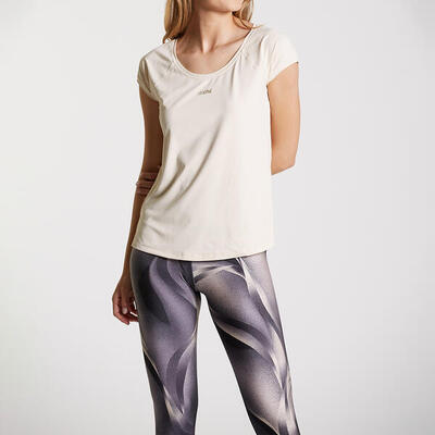 Ditchil dames sportshirt natuurwit