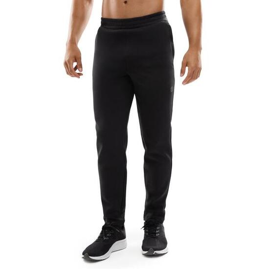 Herren Fitness sweatpants straight leg Transform Schwarz
