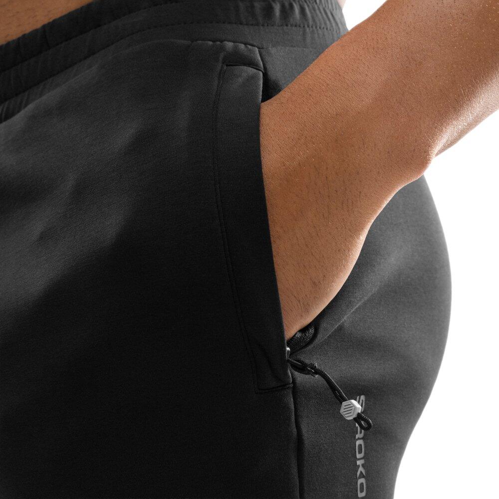 Heren Fitness joggingbroek rechte pijp Transform Zwart 4/6